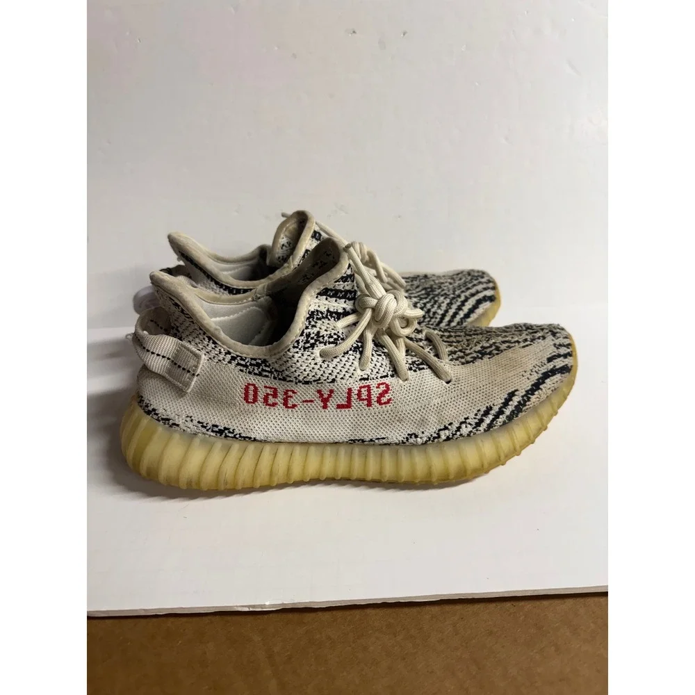 Adidas Yeezy Boost 350 V2 Zebra Casual Athletic‎ Shoes Sneakers Size 8